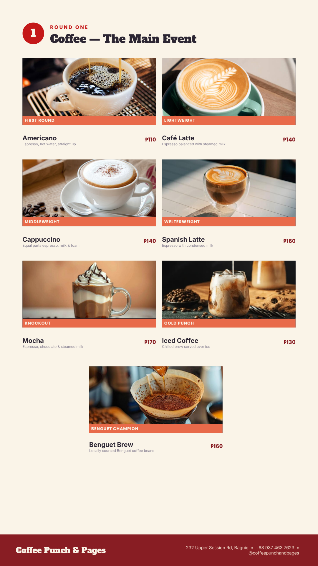 Menu — Round One